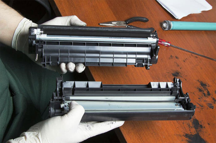 شارژ کارتریج HP در محل